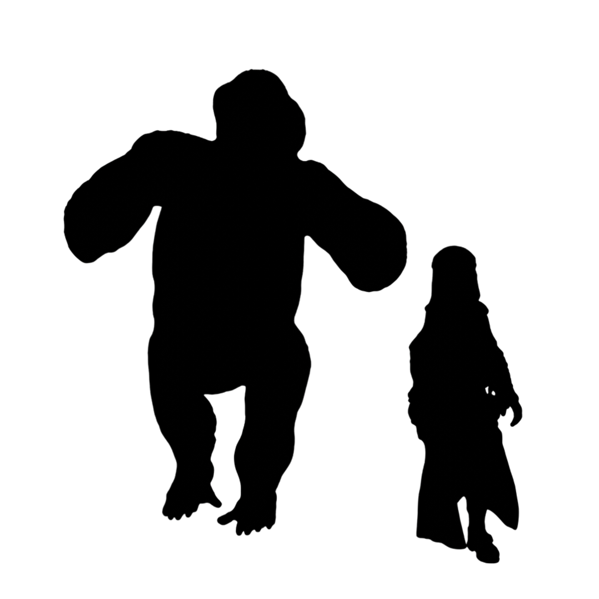 Gigantopithecus Chest Thumping scale comparison to 28mm human miniature