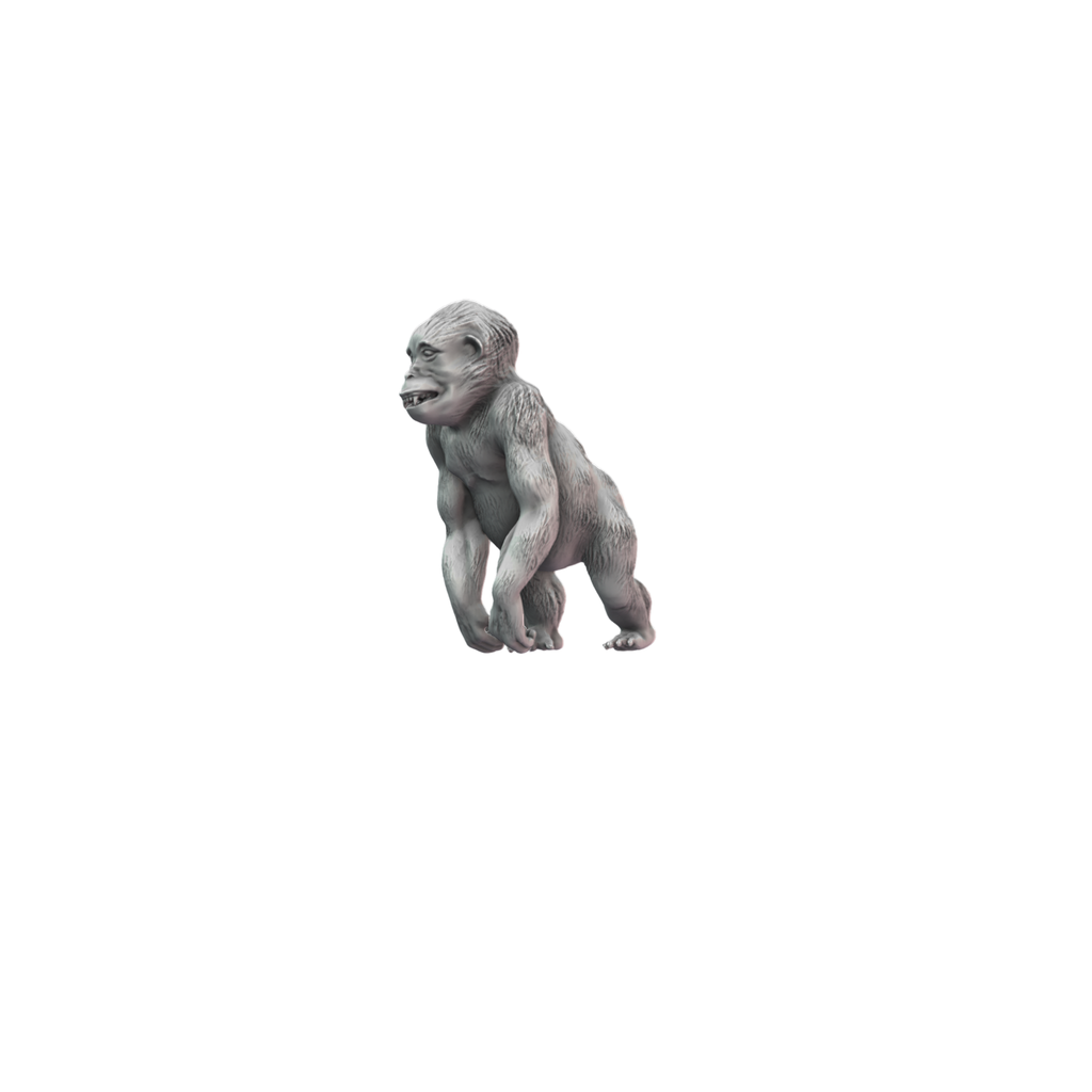 Gigantopithecus Juvenile 3D Print side view