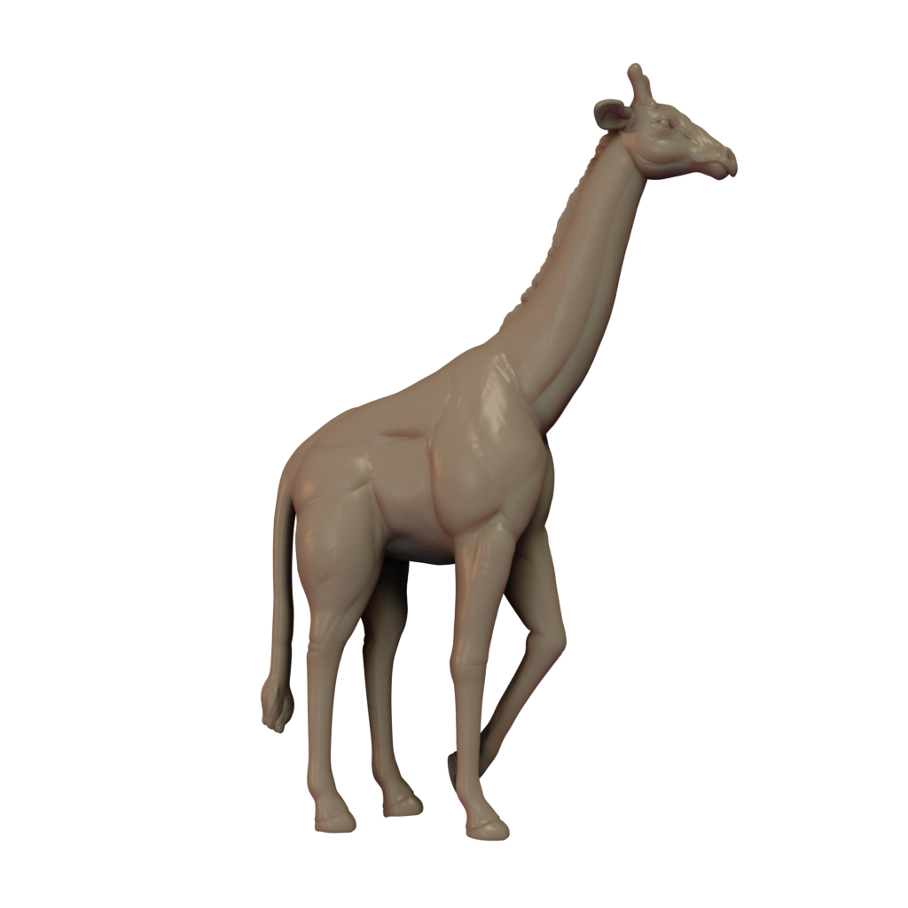 Giraffe 3D Print side view