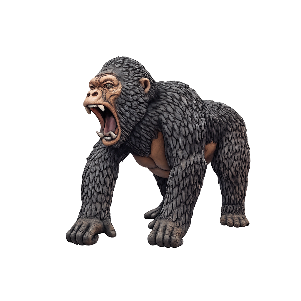 Painted Gorilla miniature