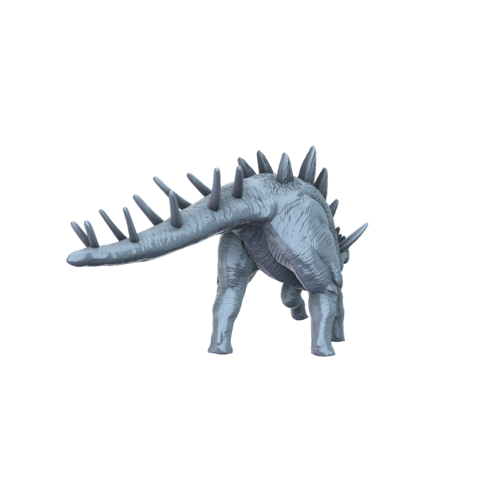 3D printed Kentrosaurus rear view