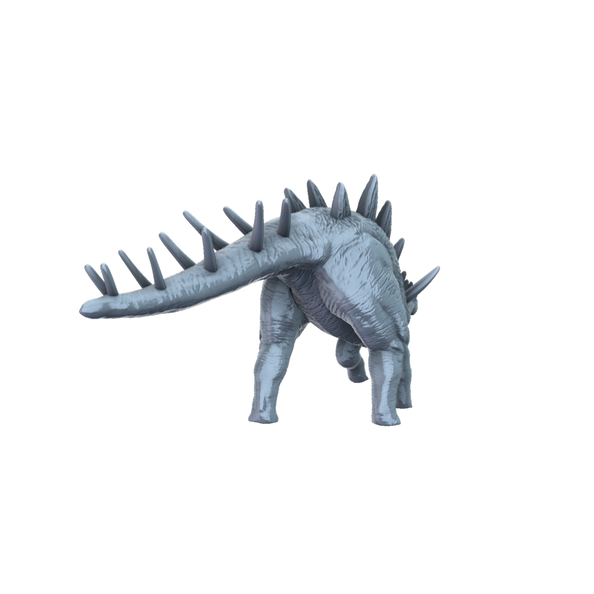 3D printed Kentrosaurus rear view