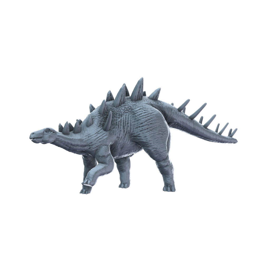 3D printed Kentrosaurus side view