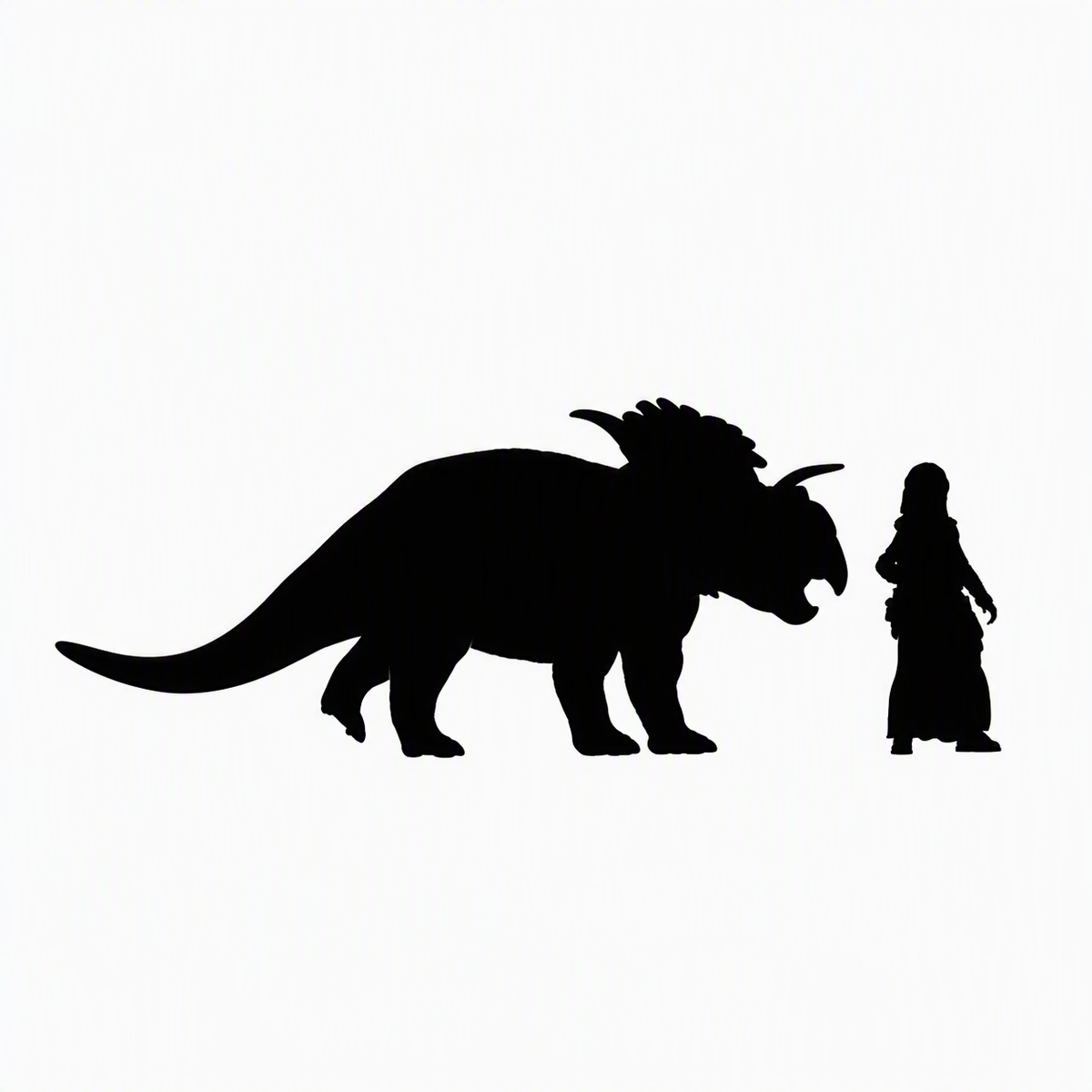 Kosmoceratops scale comparison to 28mm human miniature