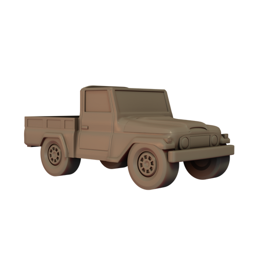 3D Render of Landcruiser car miniature side Image
