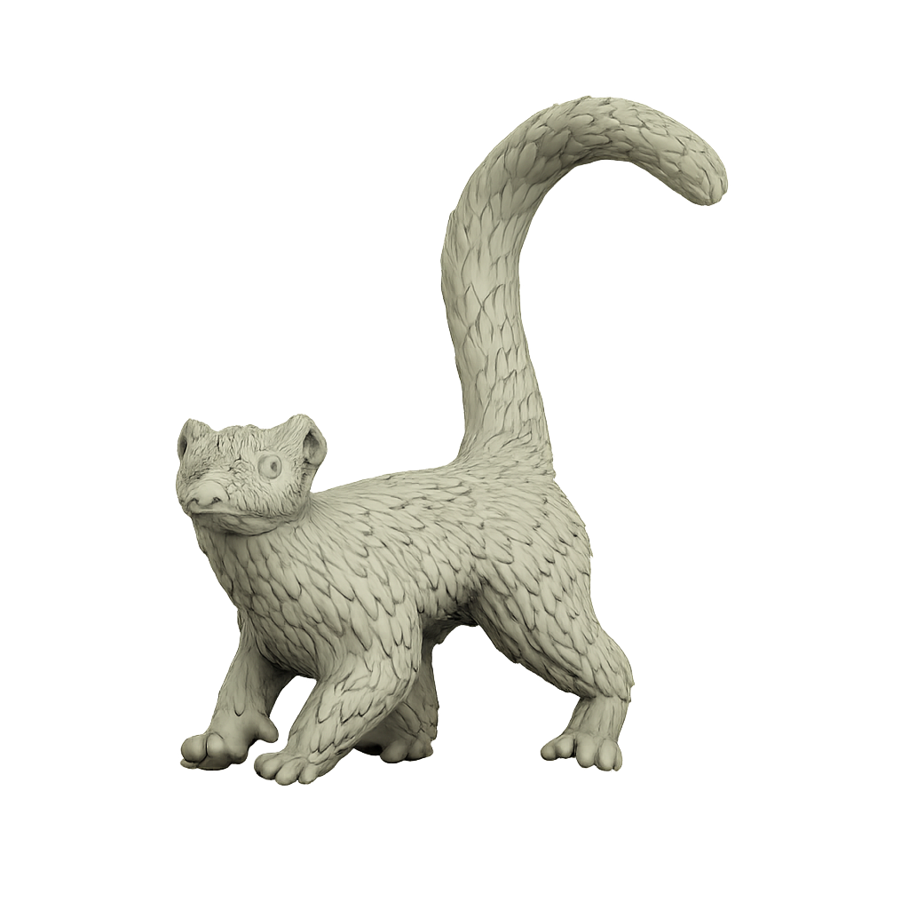 3D printed Lemur side view