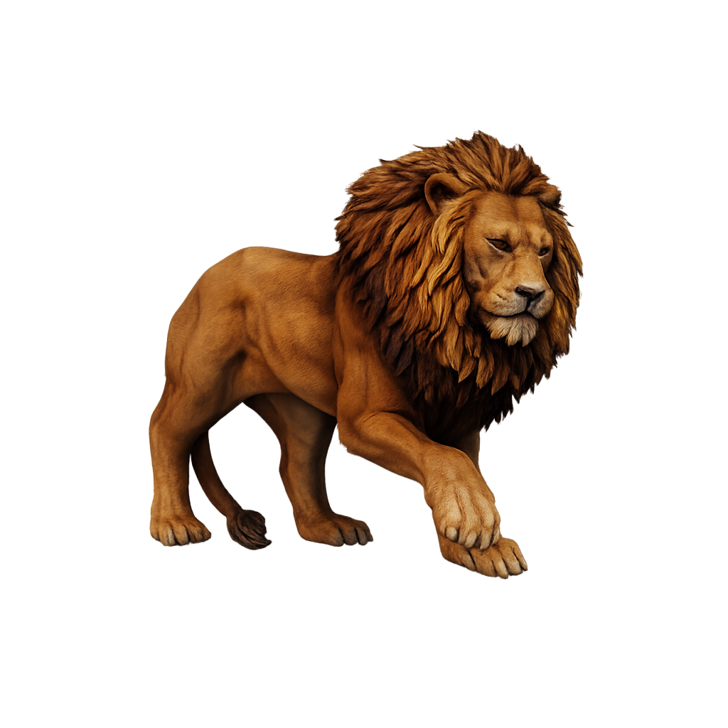 Painted Lion miniature