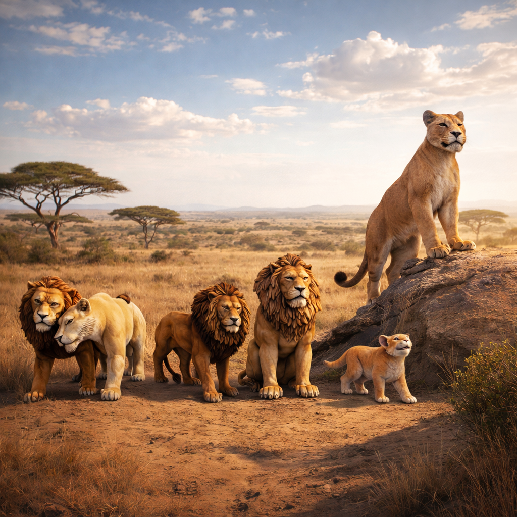 Lion Pride Pack - 28mm Miniatures