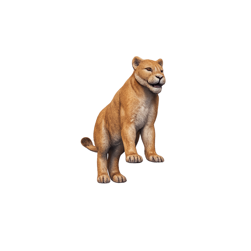 Painted Lioness miniature