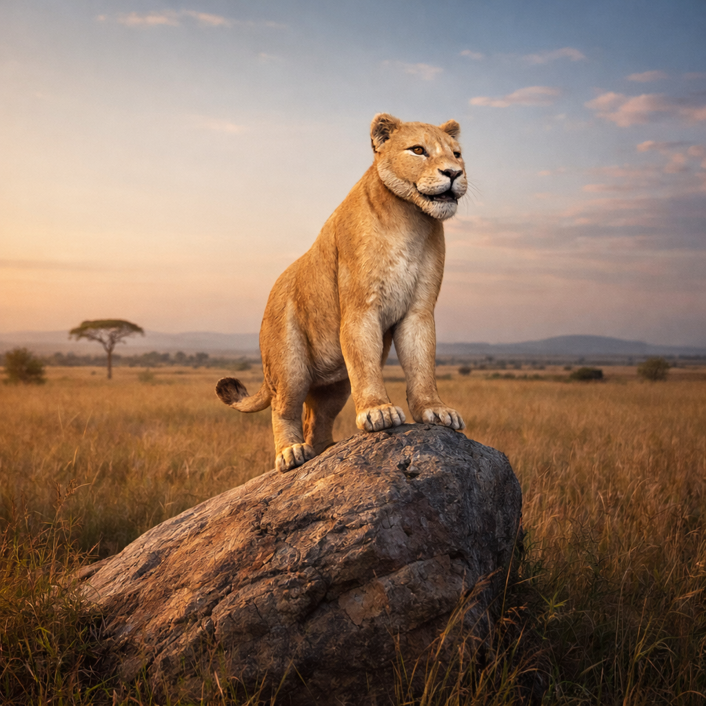 Lioness - 28mm Miniature