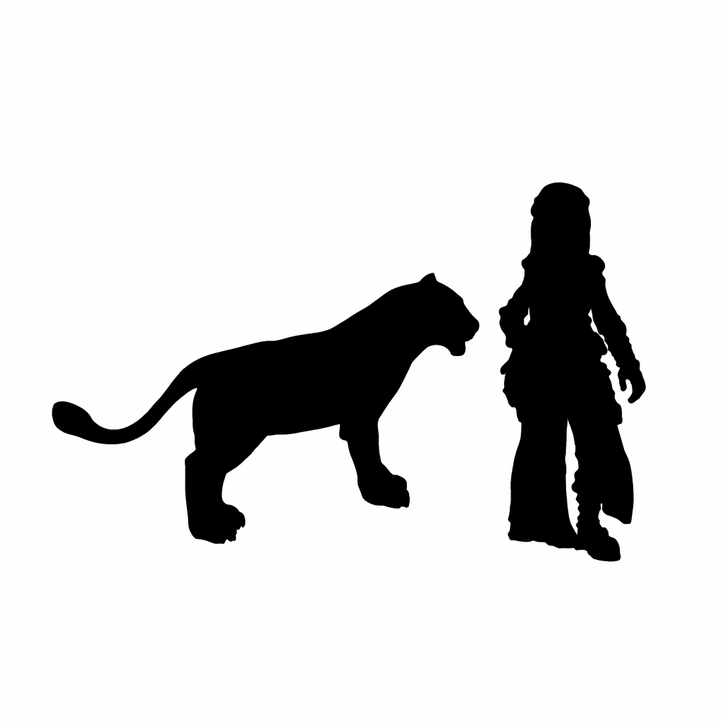 Lioness scale comparison to 28mm human miniature