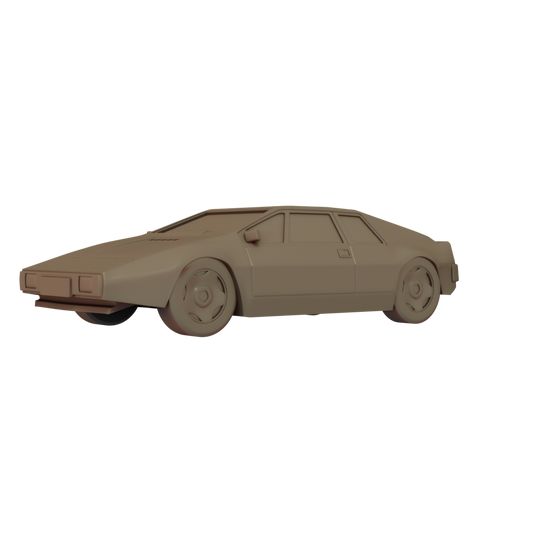 3D Render of Lotus Esprit car miniature side Image