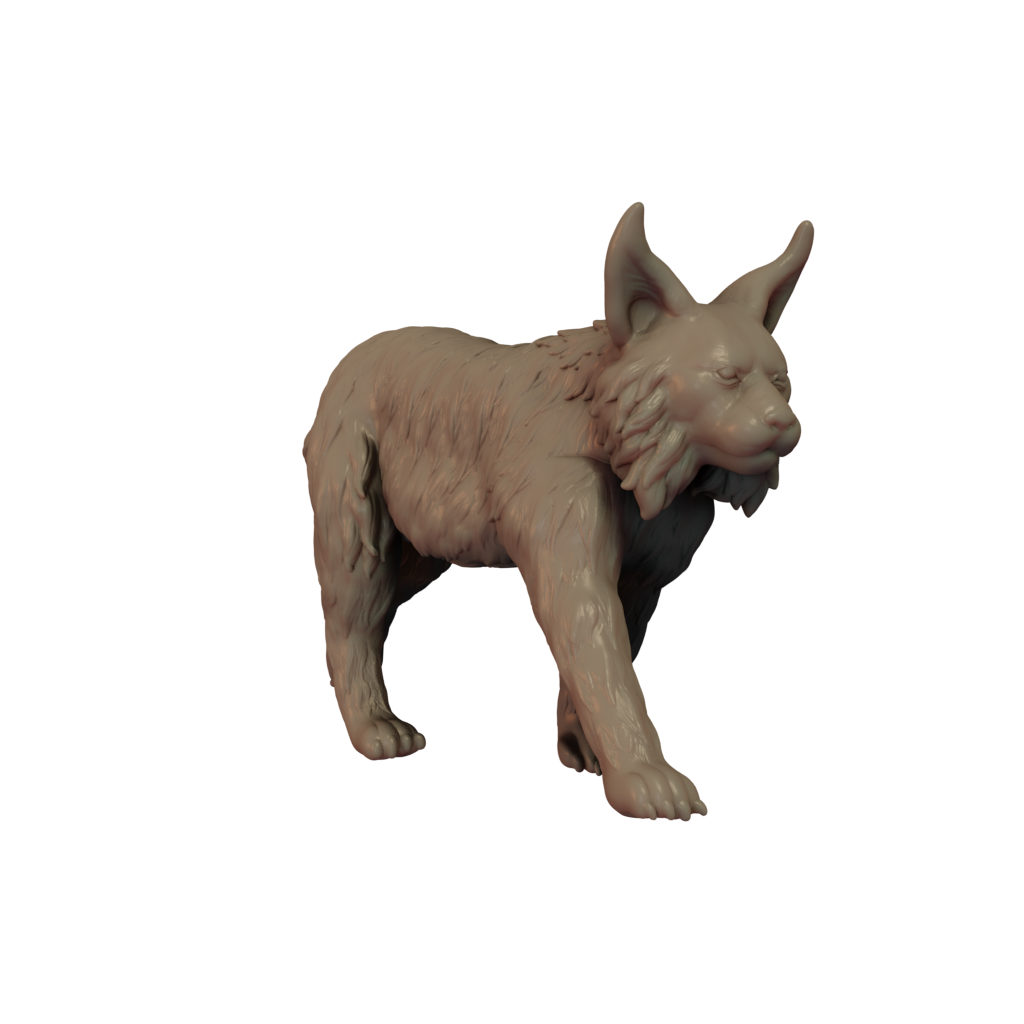 3D printed Lynx side view