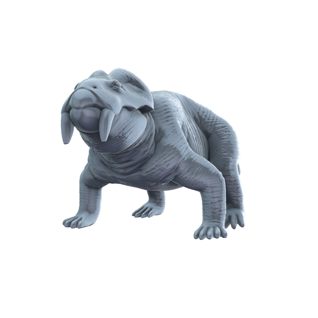 3d printed Lystrosaurus front view