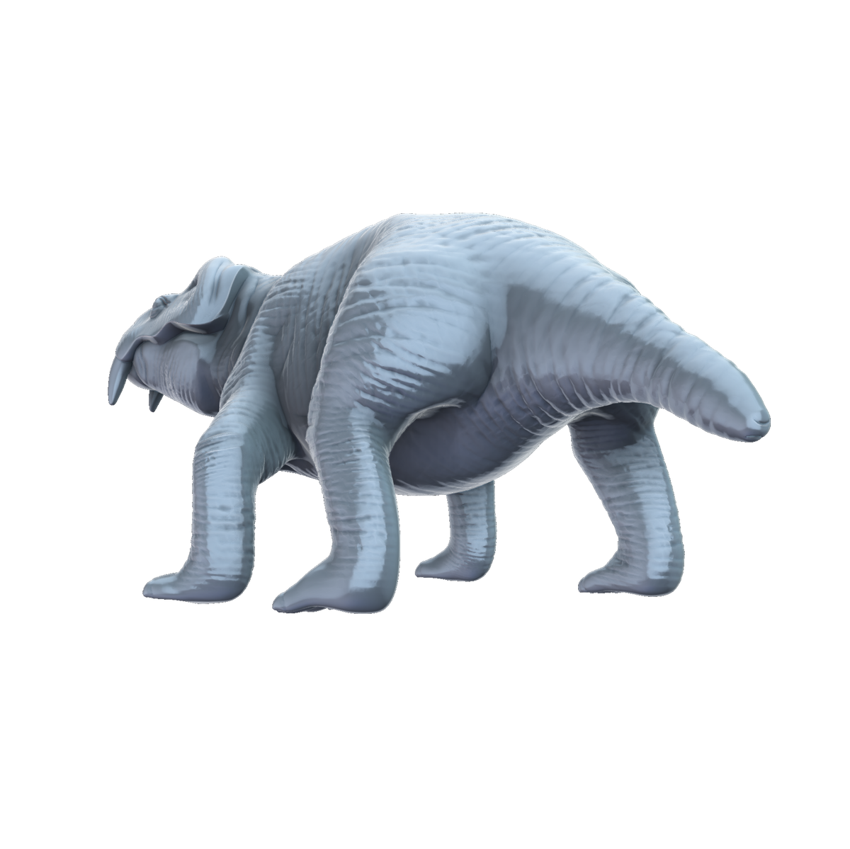 3d printed Lystrosaurus rear view