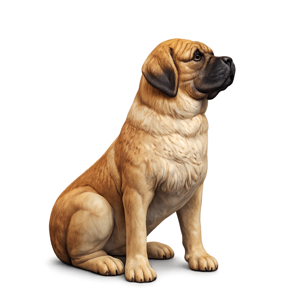 Painted Mastiff miniature