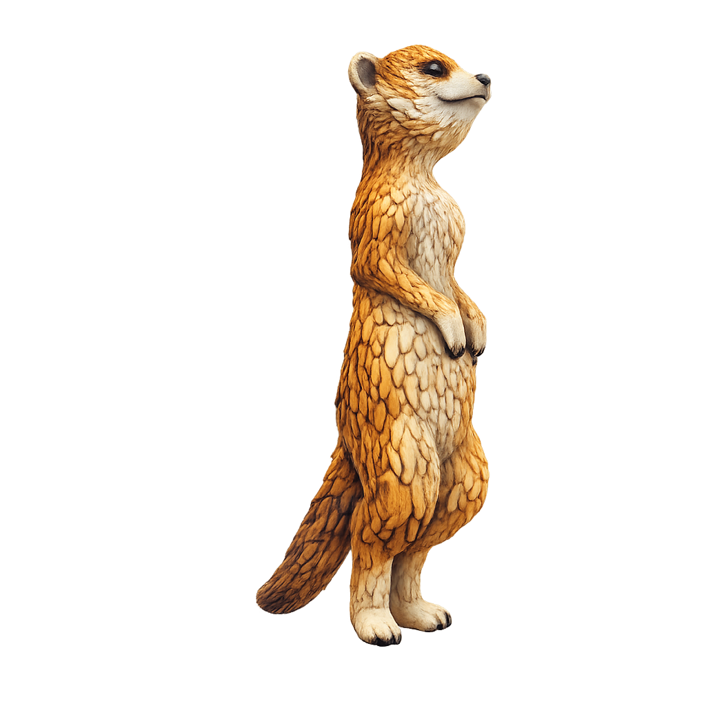 Painted Meerkat miniature