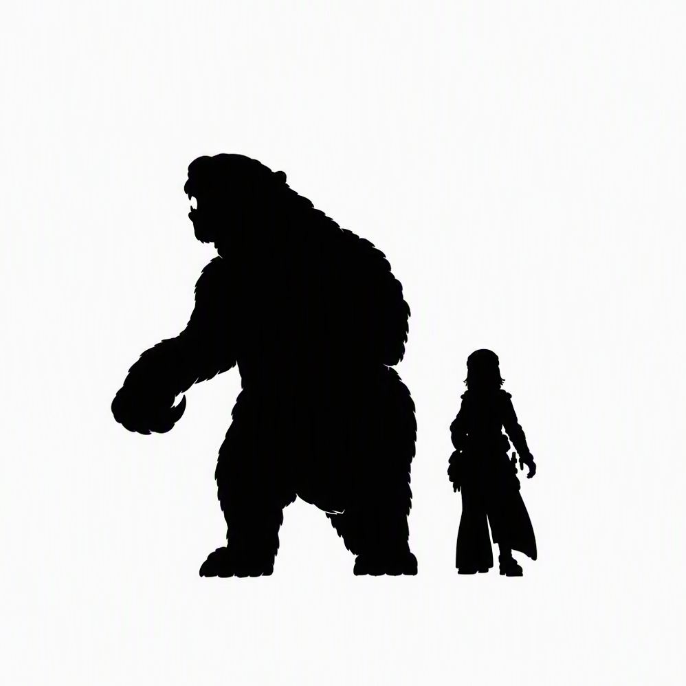 Megatherium attacking scale comparison to 28mm human miniature