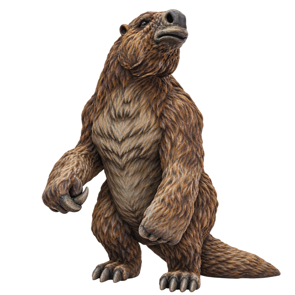 Painted Megatherium looking miniature