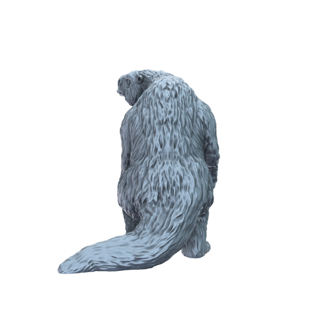 3D printed Megatherium looking rear view