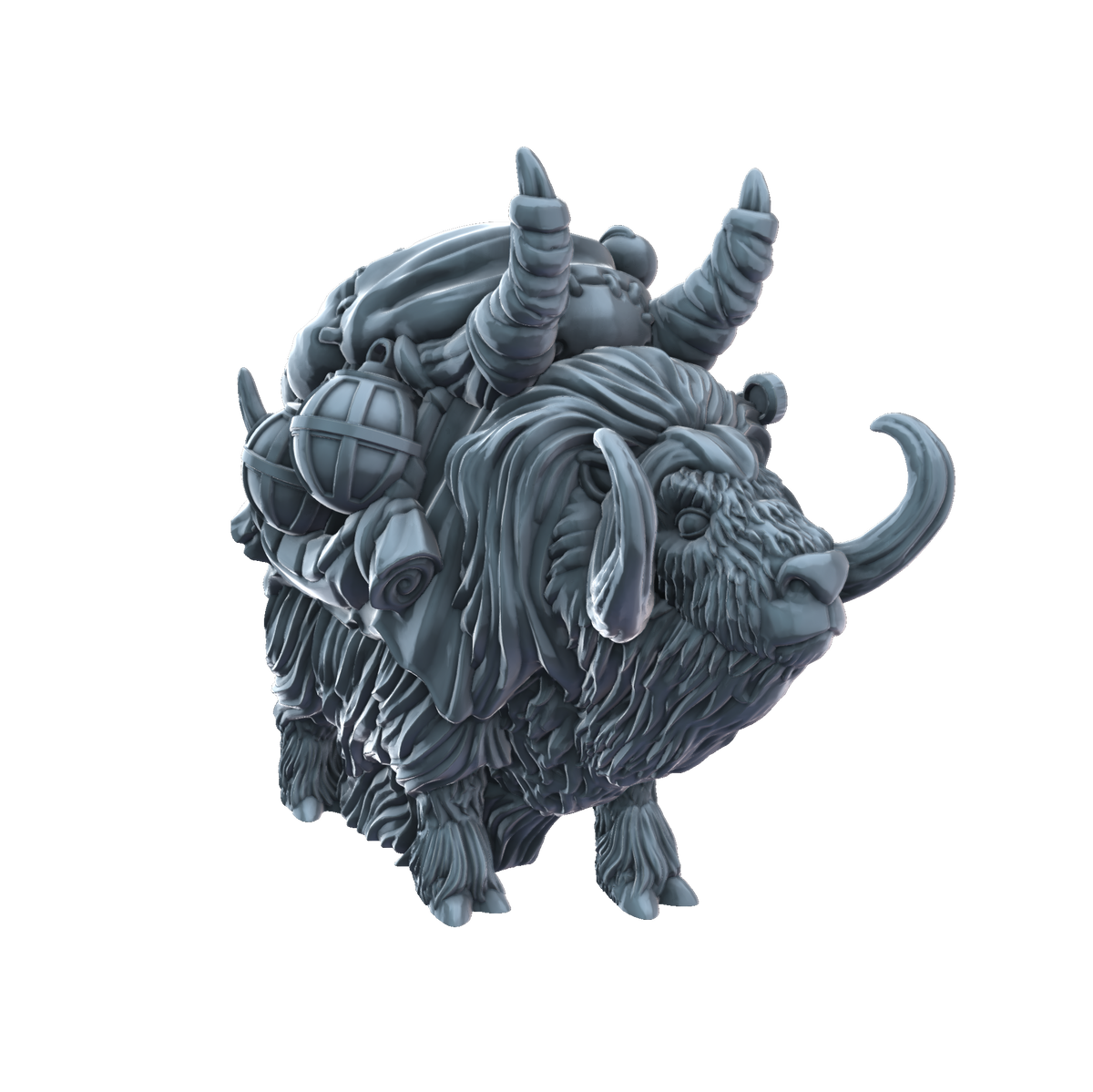 3D printed Merchants Pack Yak front view