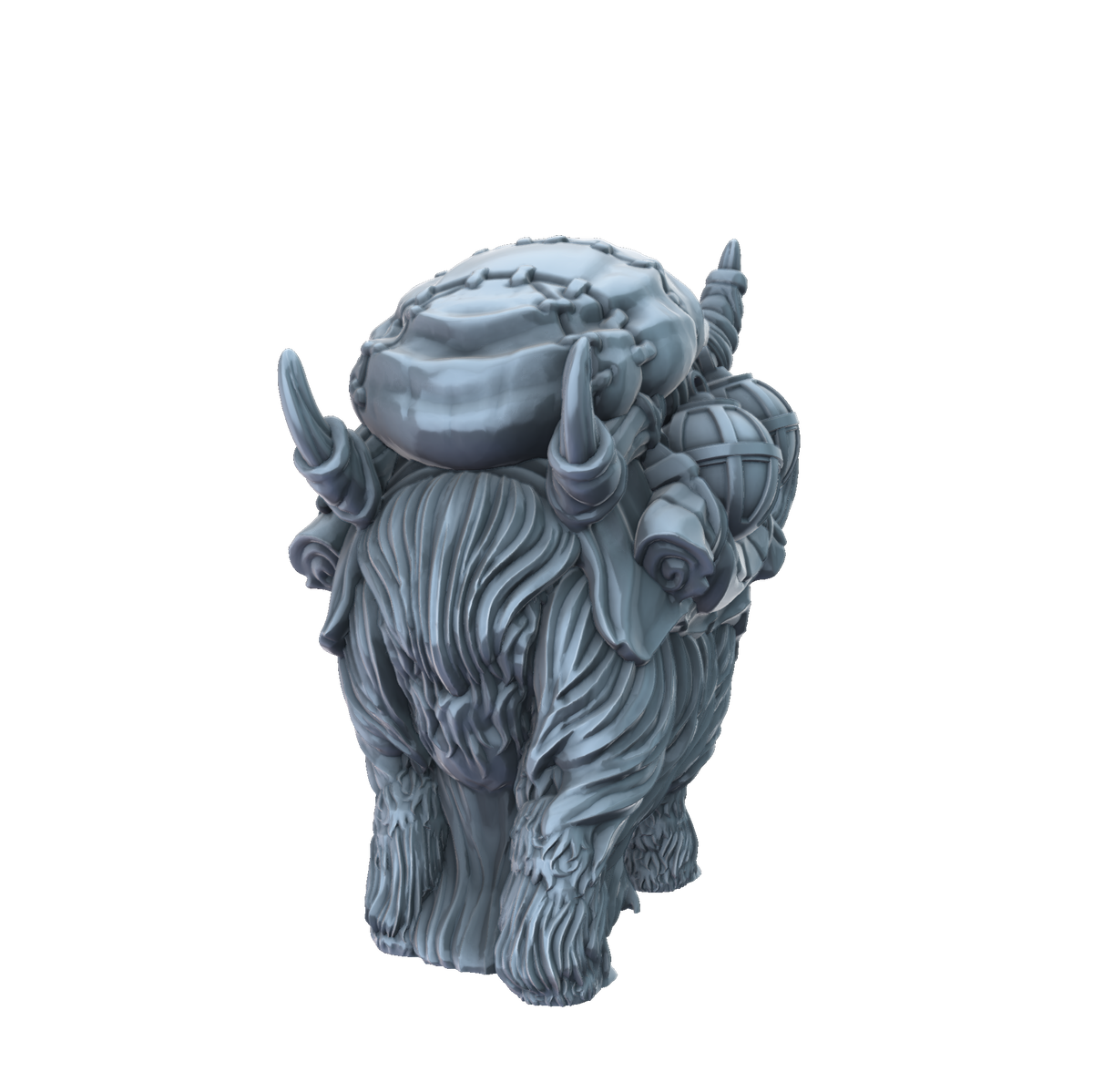 3D printed Merchants Pack Yak rear view