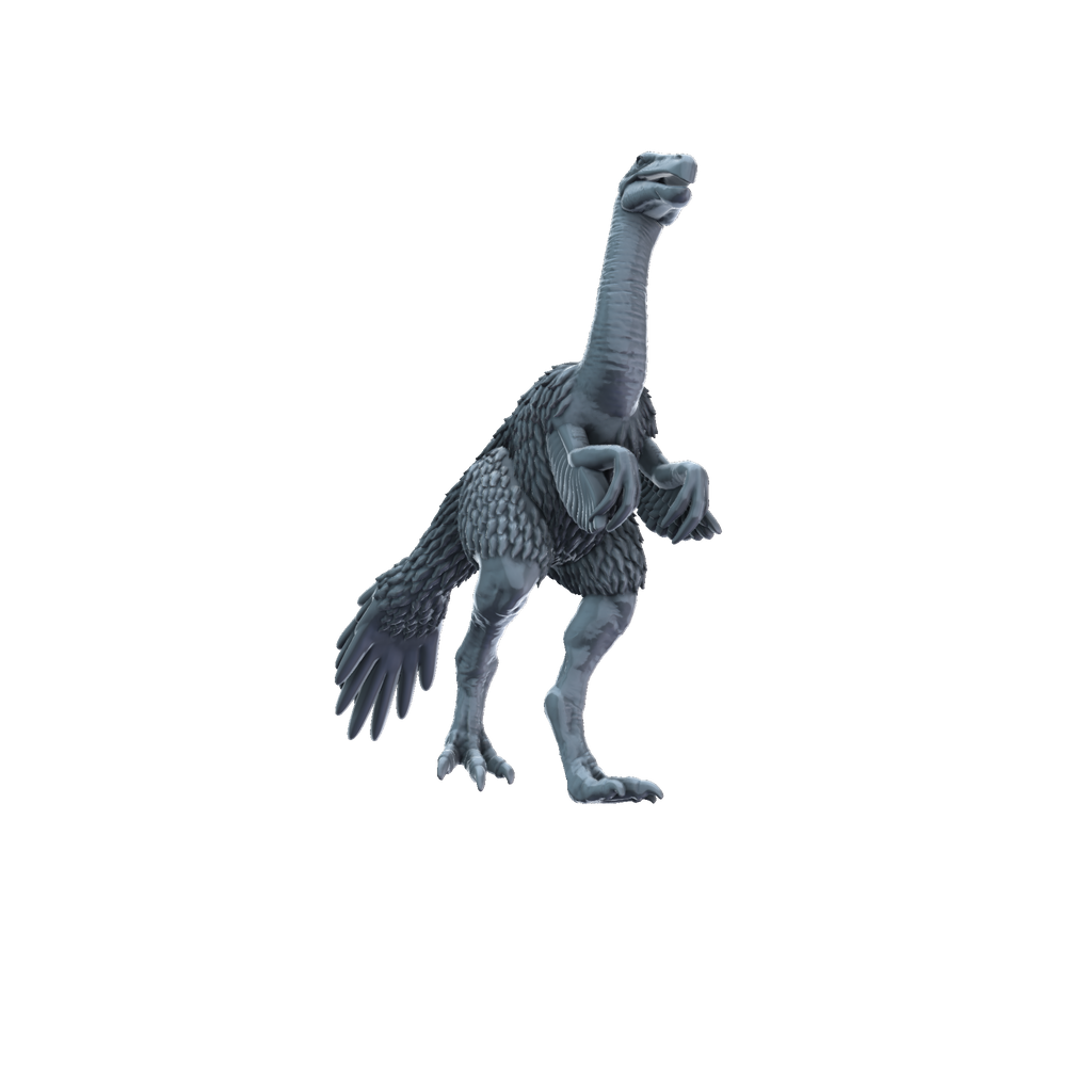 3D printed Nothronychus front view