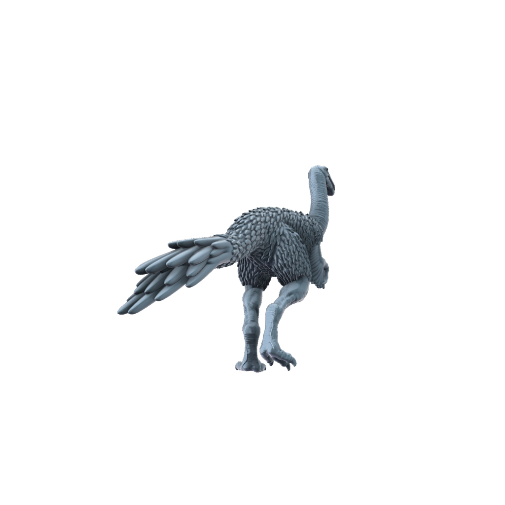 3D printed Nothronychus rear view