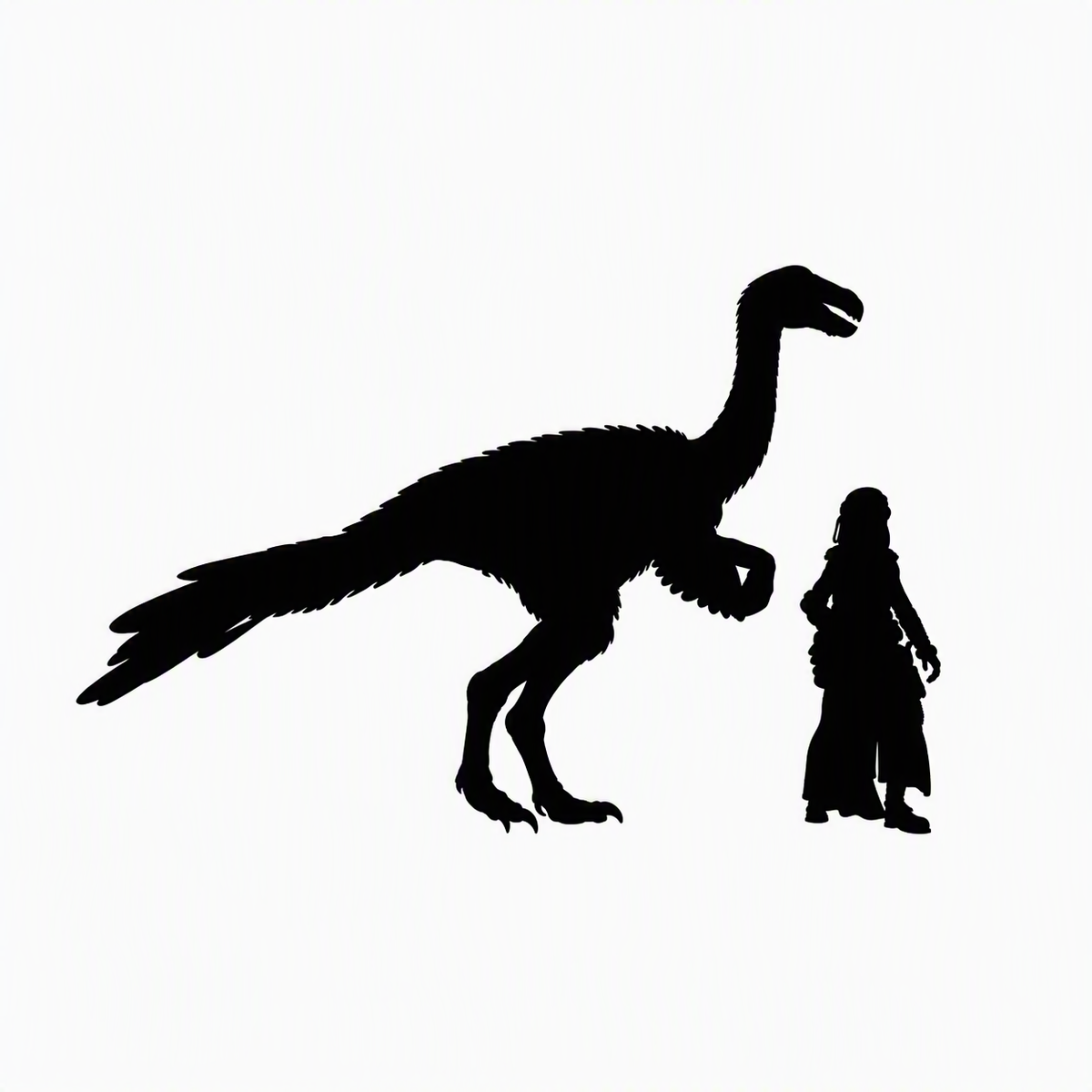 Nothronychus scale comparison to 28mm human miniature