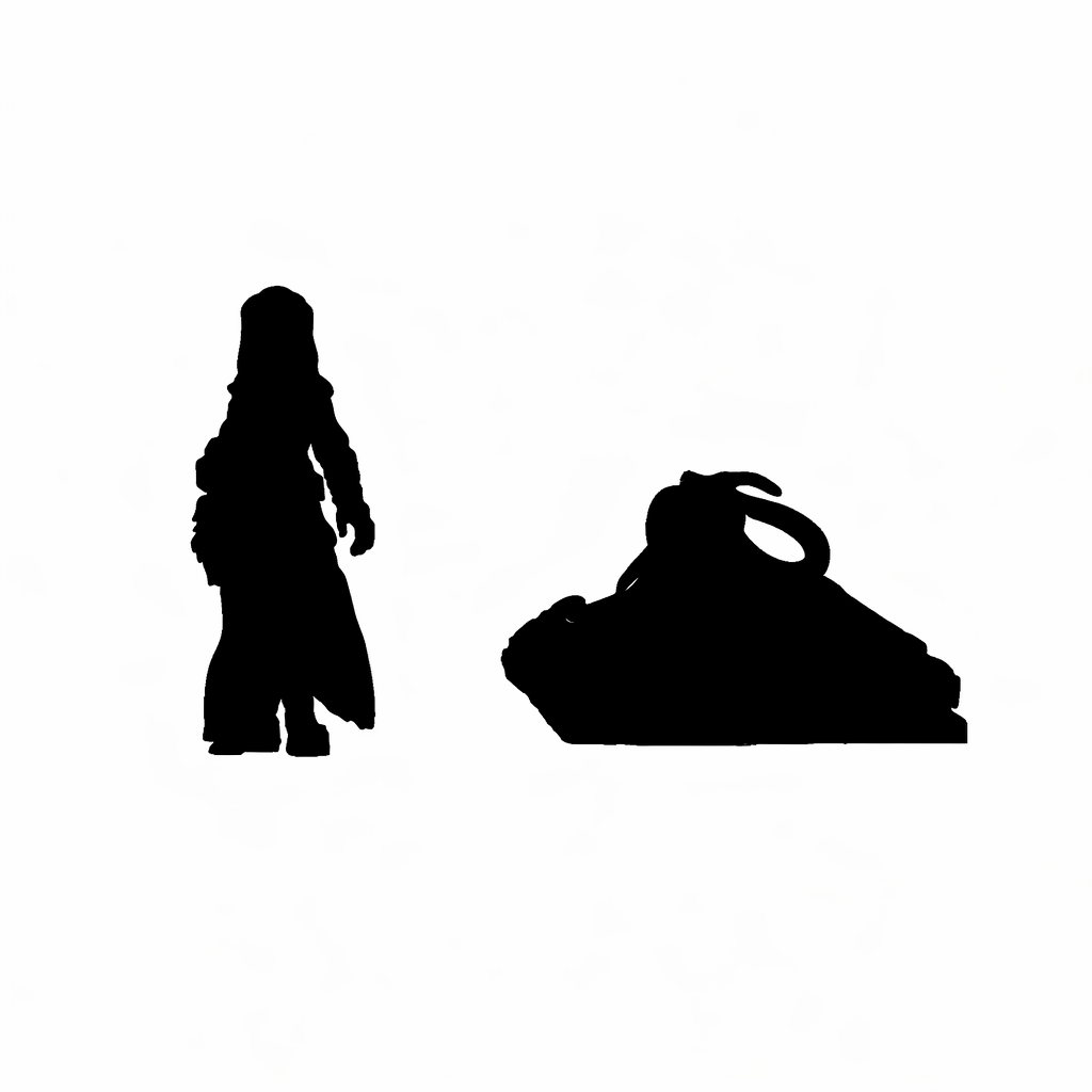 Octopus on Rock scale comparison to 28mm human miniature