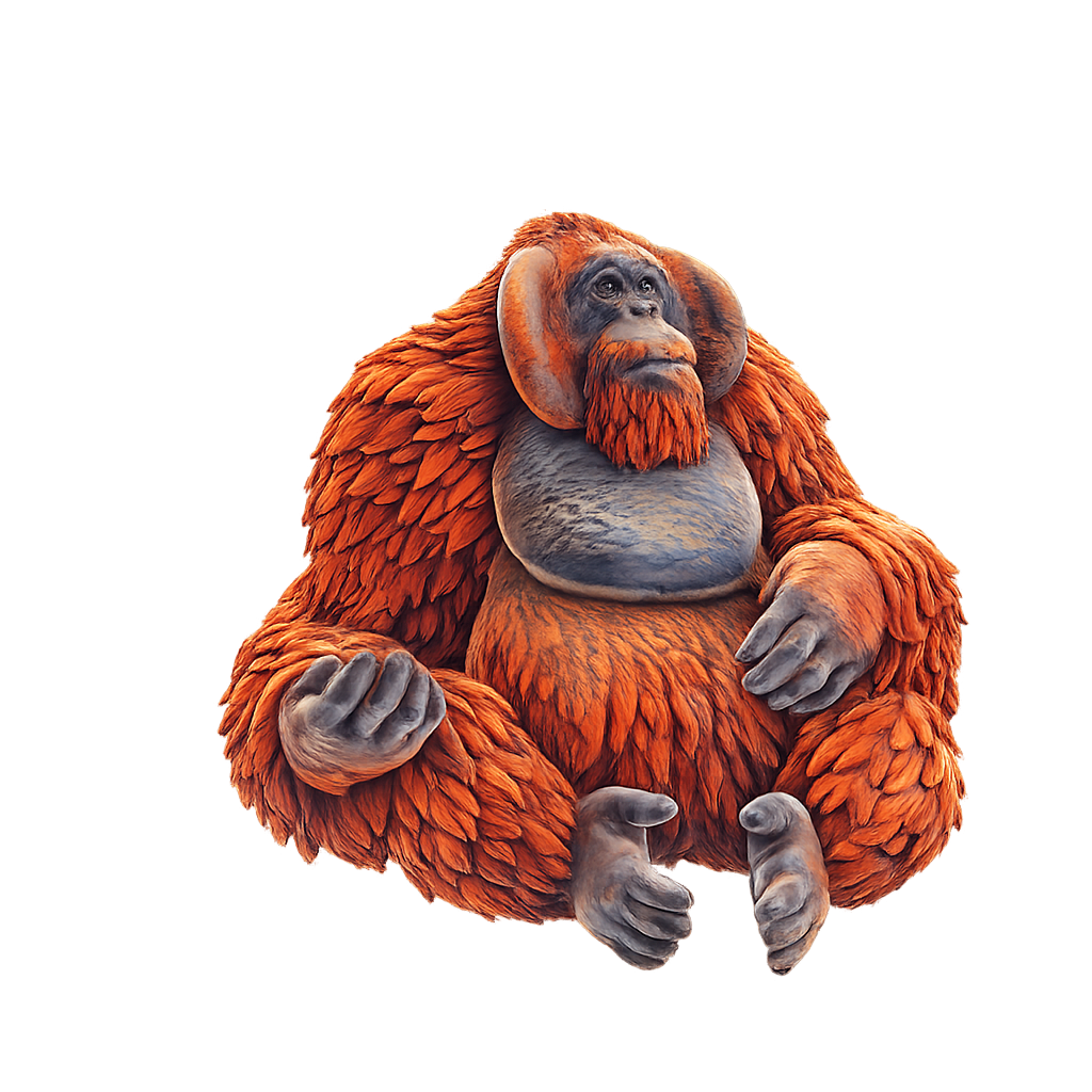 Painted Orangutan miniature