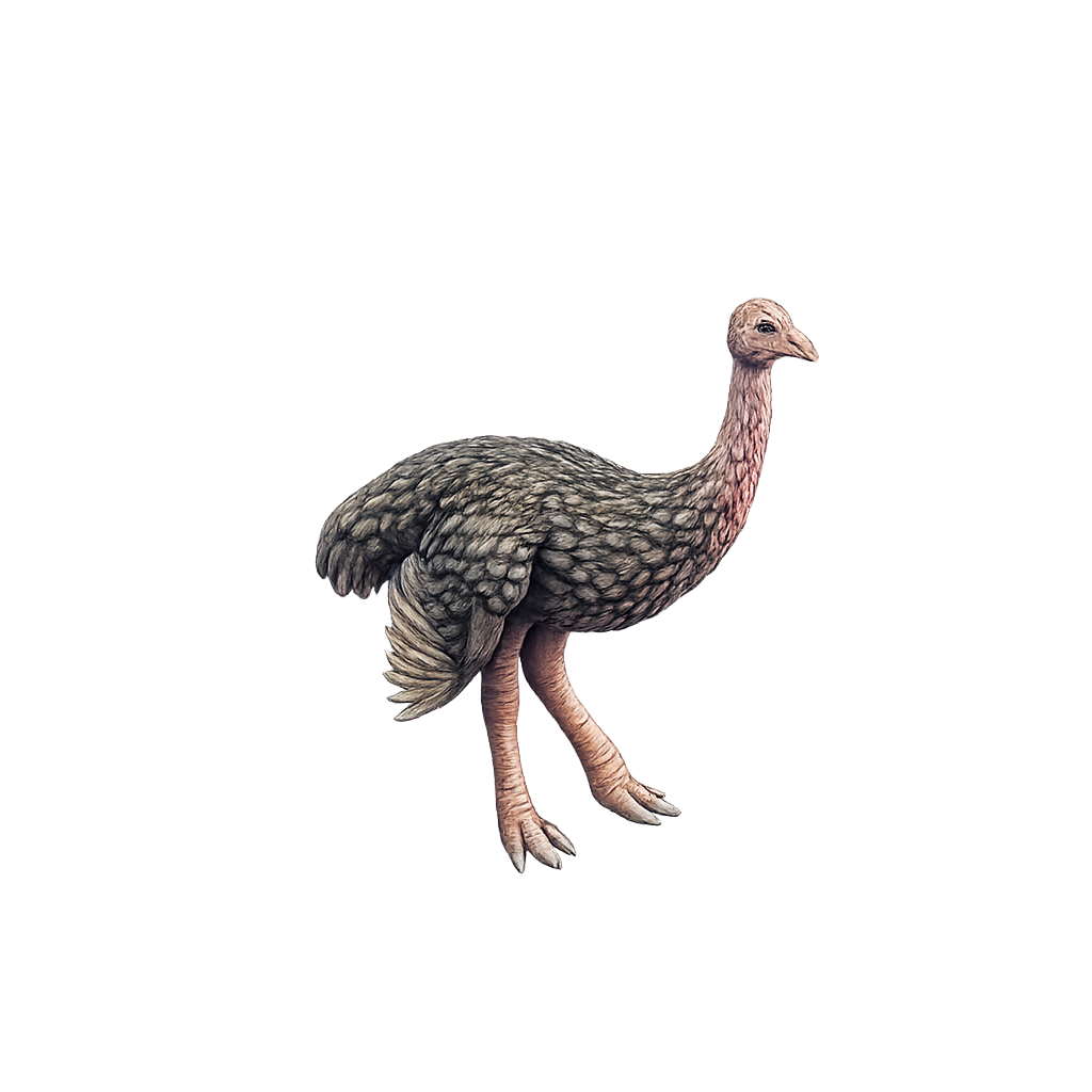 Painted Ostrich miniature