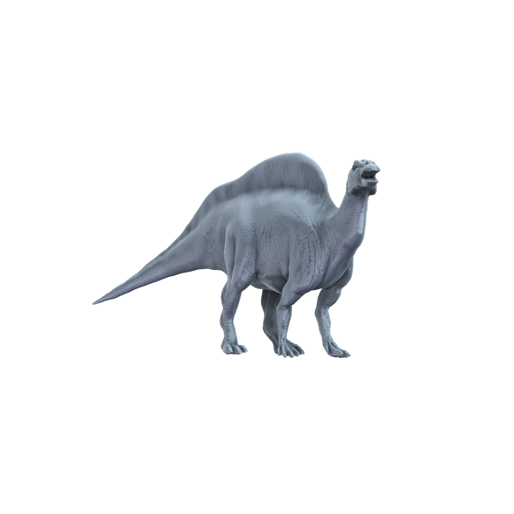 Ouranosaurus walking front view