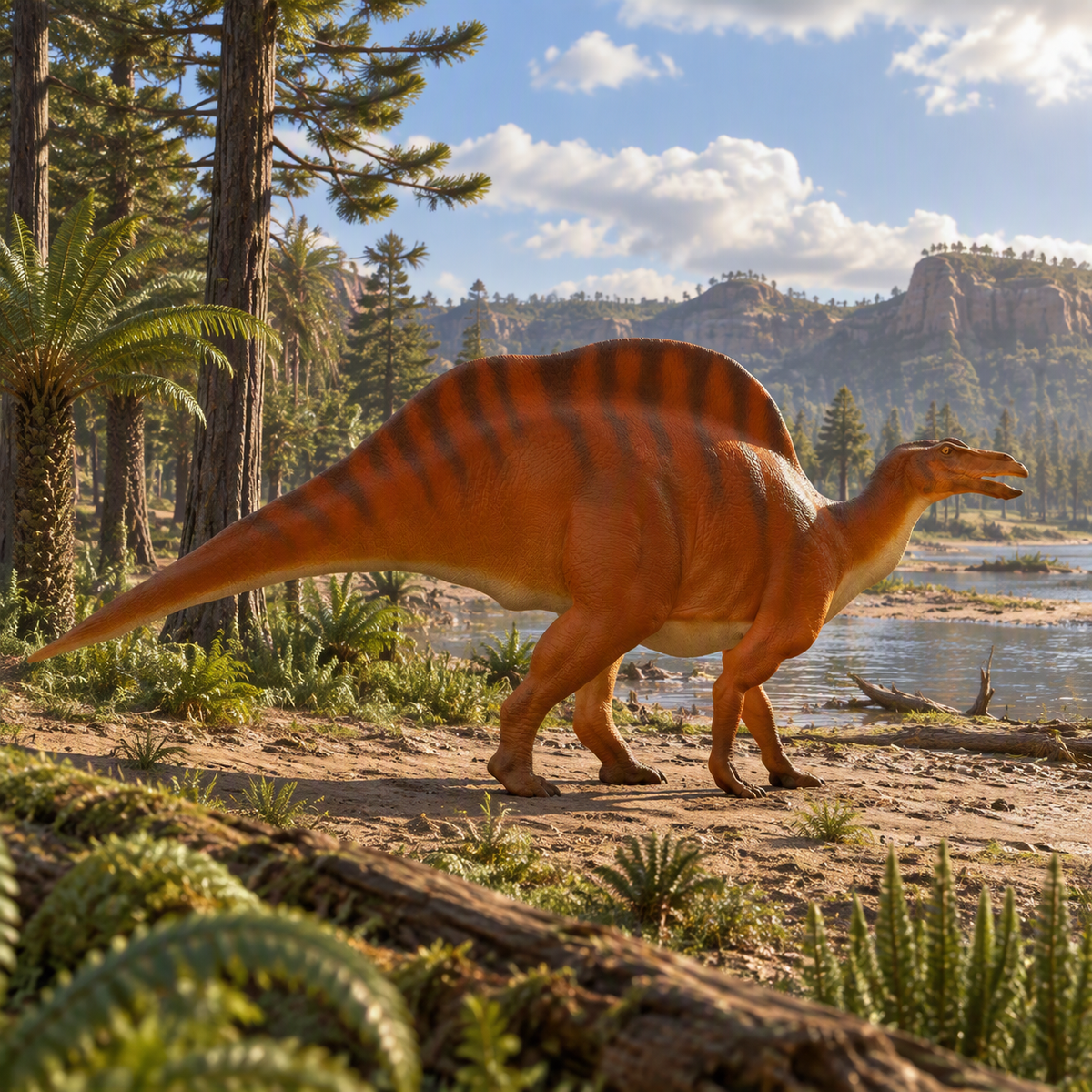 Ouranosaurus walking – 28mm Miniature