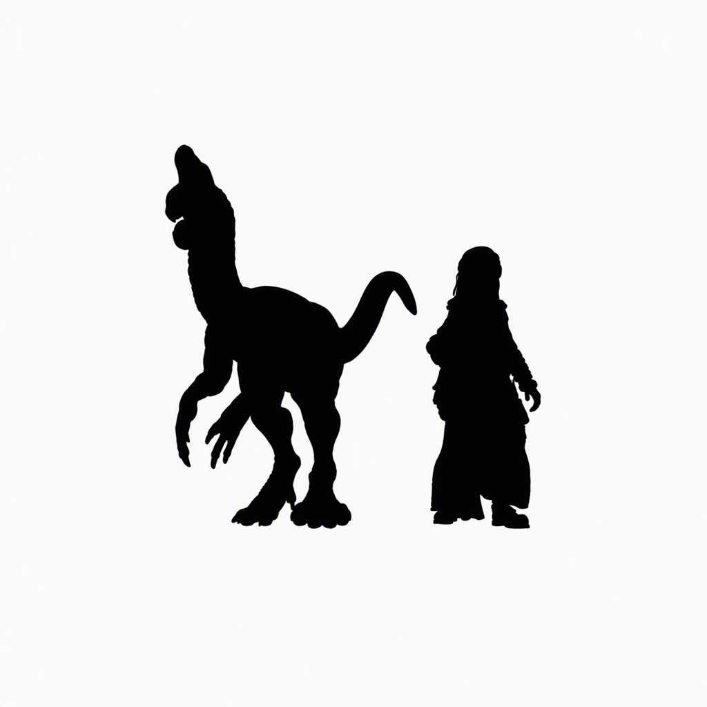 Oviraptor scale comparison to 28mm human miniature