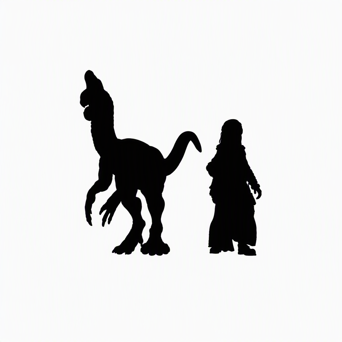 Oviraptor scale comparison to 28mm human miniature