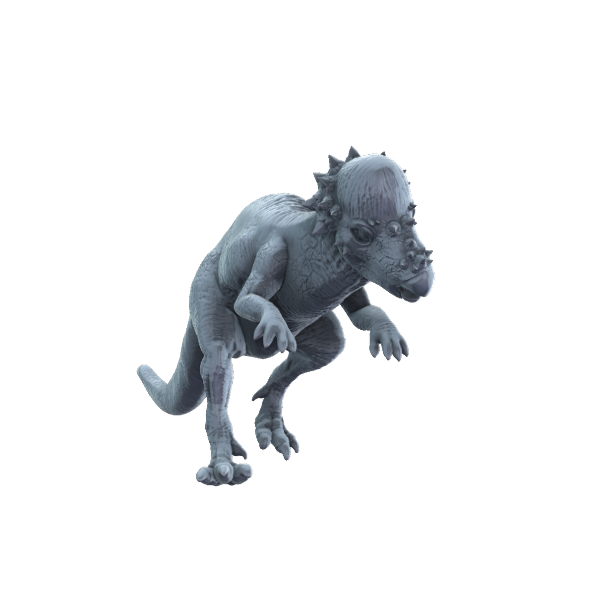 3D printed Pachycephalosaurus front view