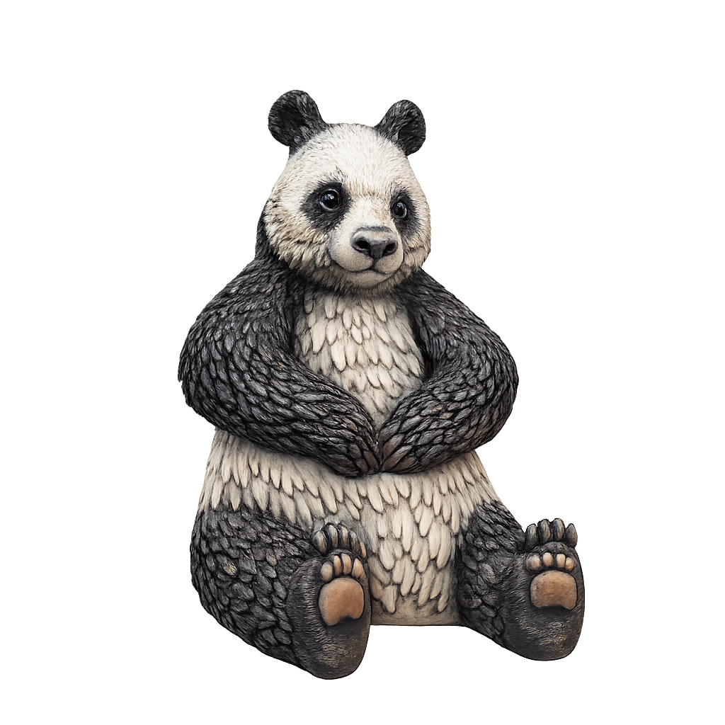 Painted Panda miniature
