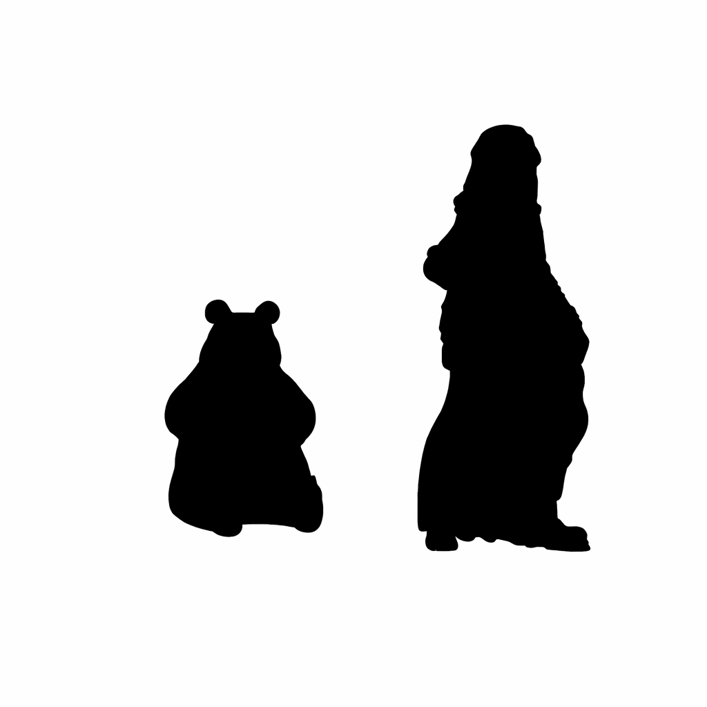 Panda scale comparison to 28mm human miniature