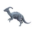 3D printed Parasaurolophus side view