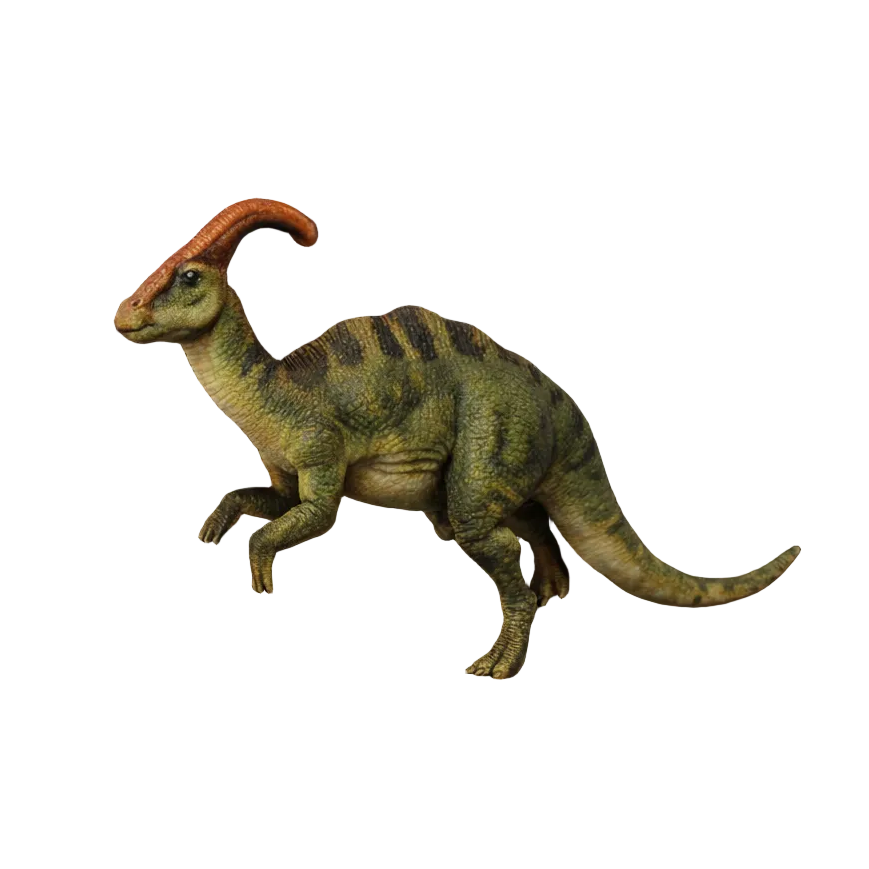 Painted Parasaurolophus 3D printed miniature