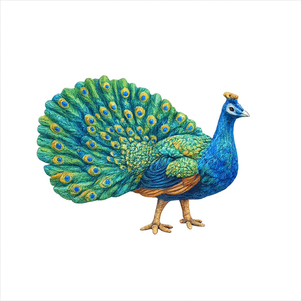 Painted Peacock miniature