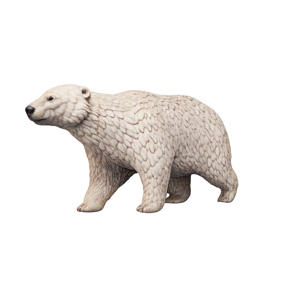 Painted Polar Bear miniature