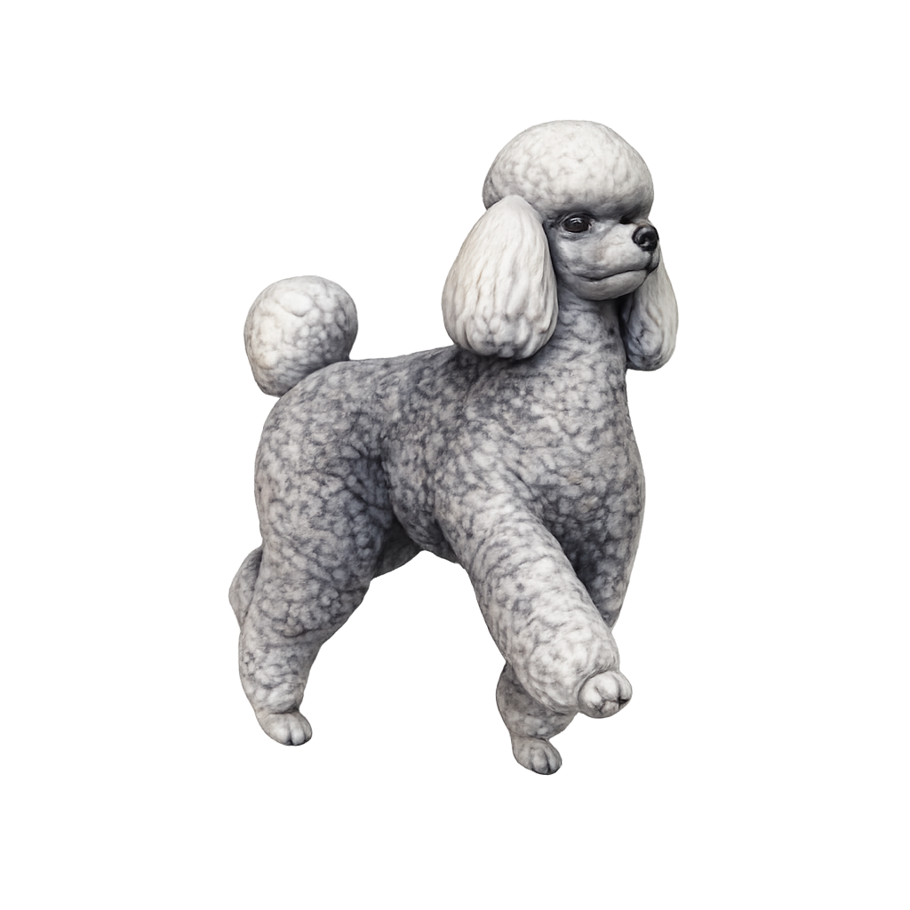 Painted Poodle miniature