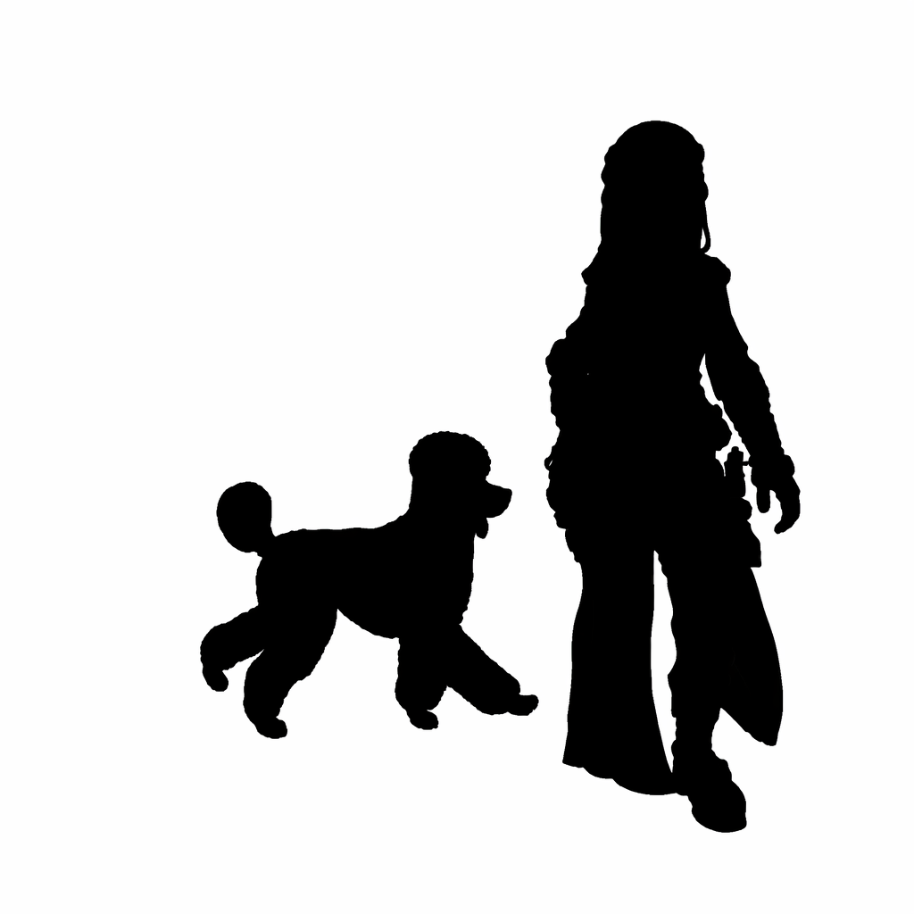 Poodle scale comparison to 28mm human miniature