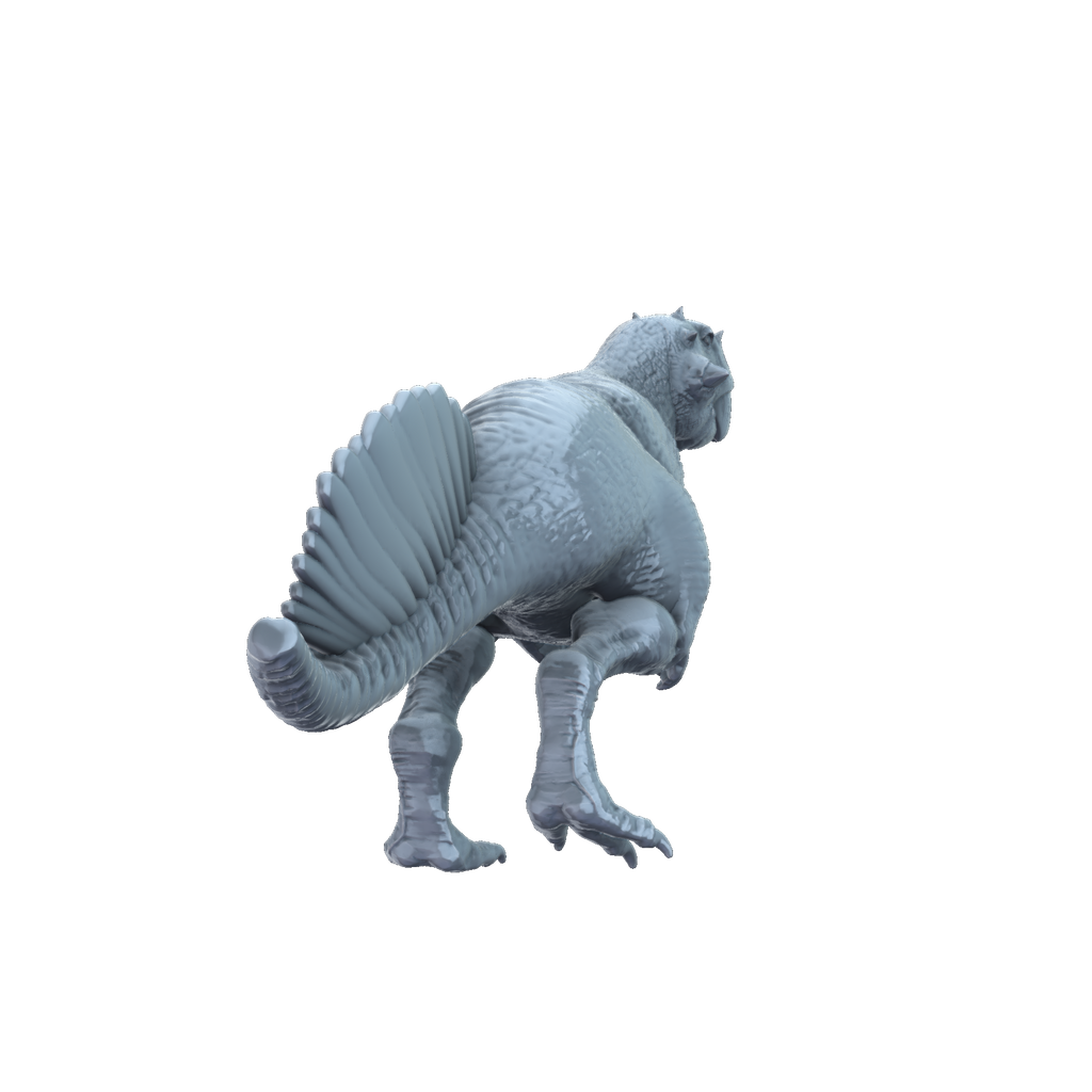 3d printed Psittacosaurus rear view