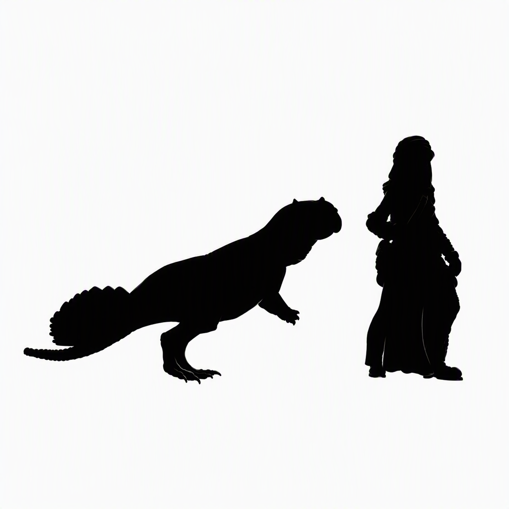 Psittacosaurus scale comparison to 28mm human miniature
