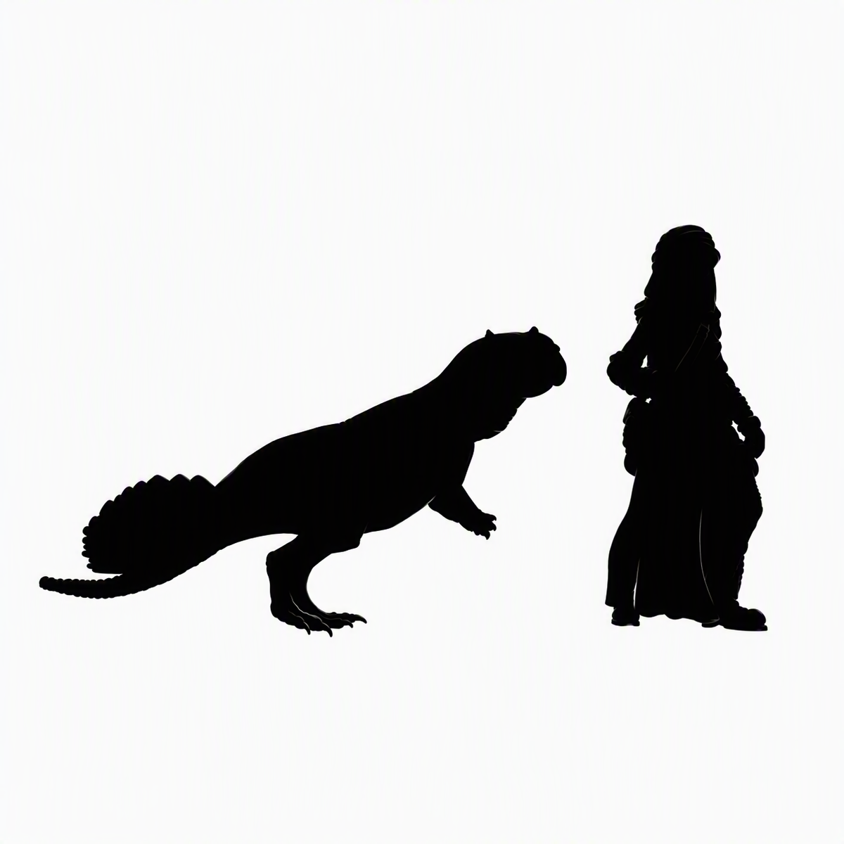 Psittacosaurus scale comparison to 28mm human miniature
