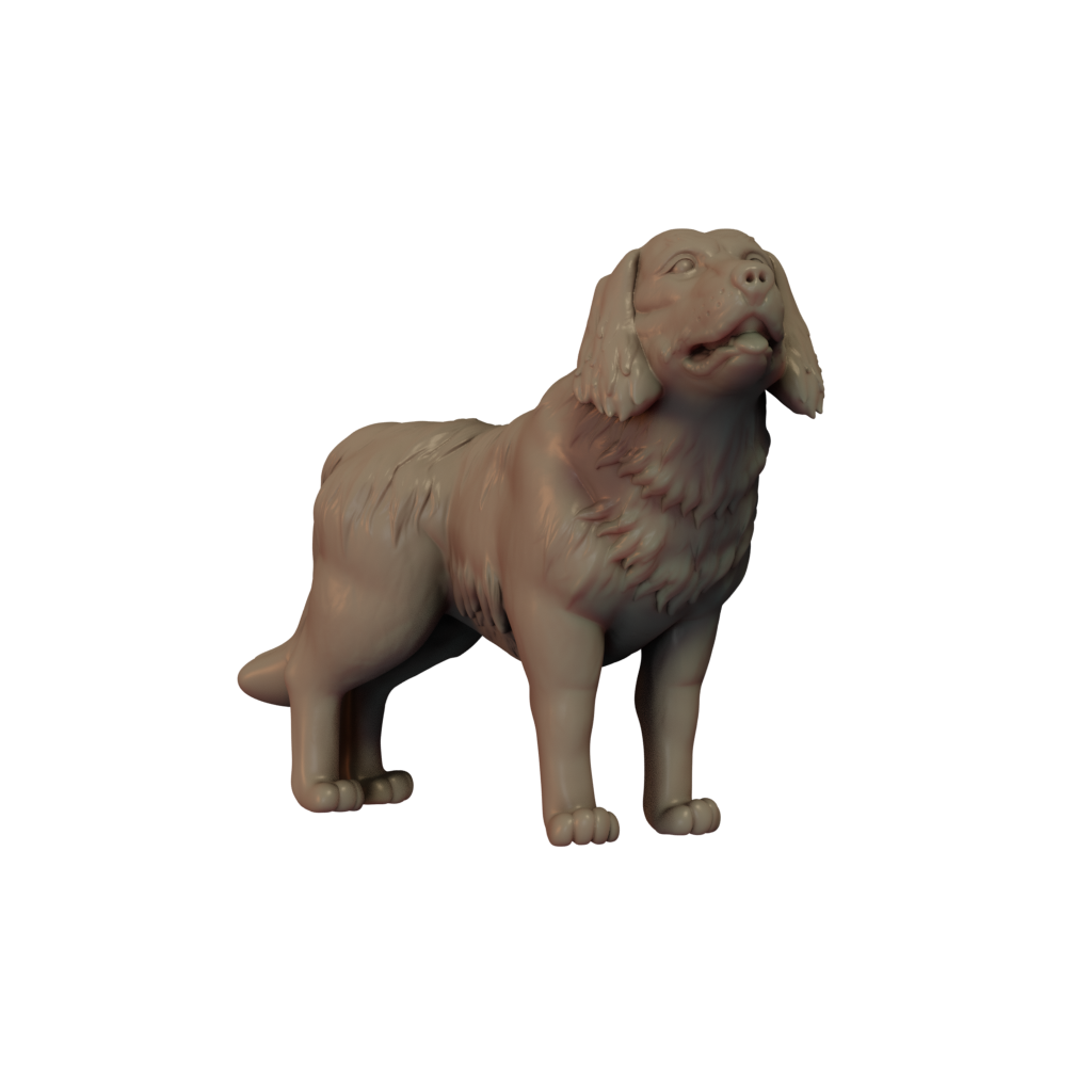 3D printed Retriever side view