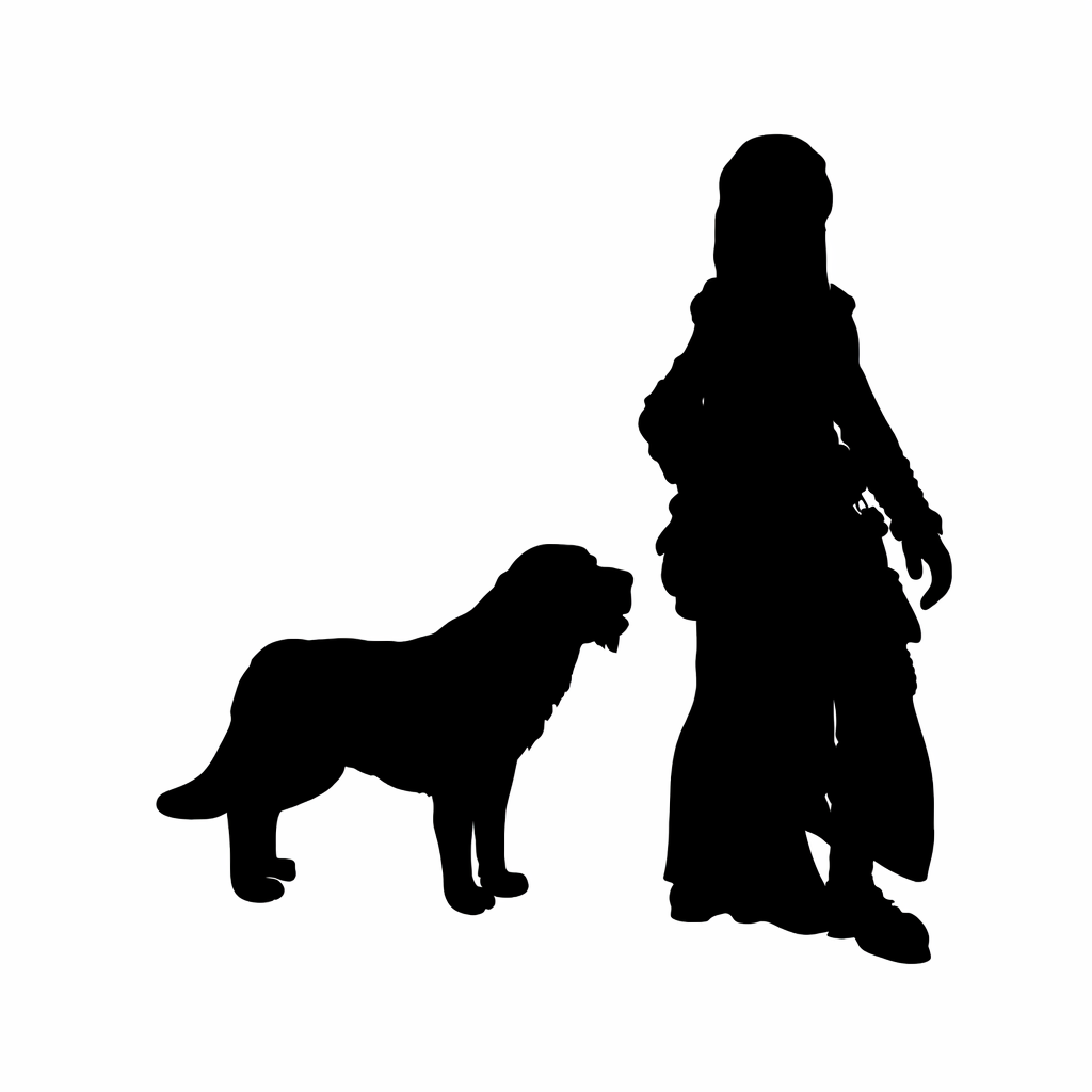 Retriever scale comparison to 28mm human miniature